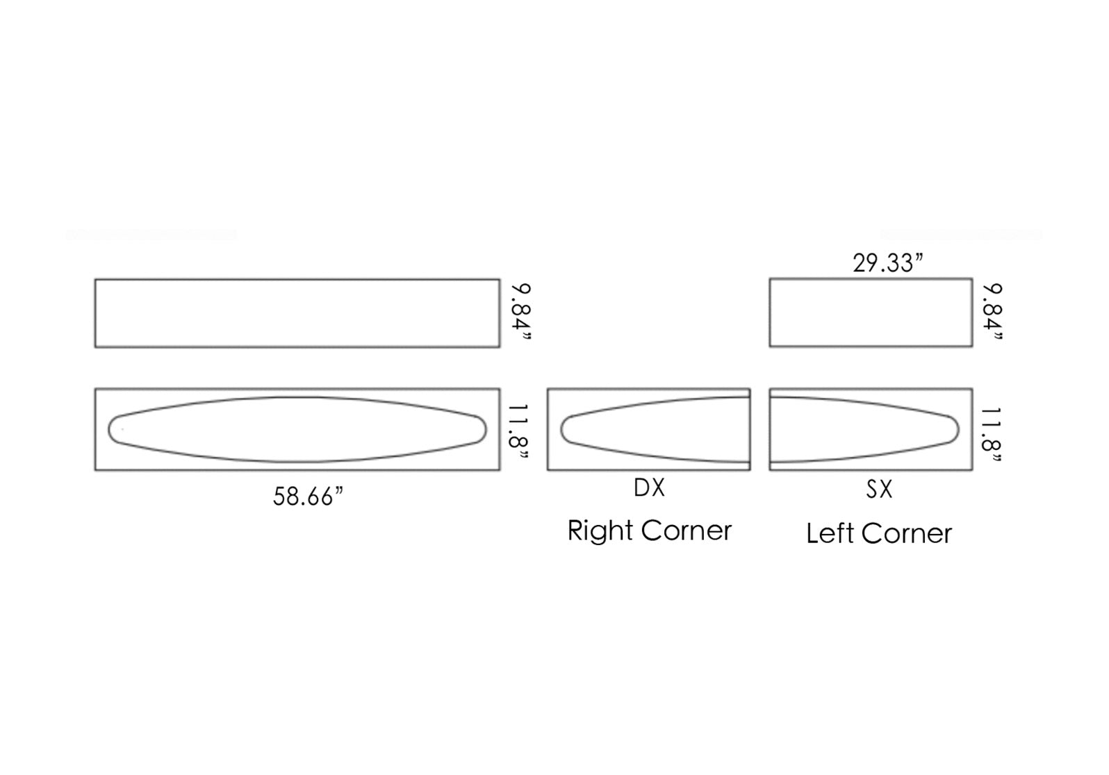 Ellipse Shelving System - Half Module (Left/Right)