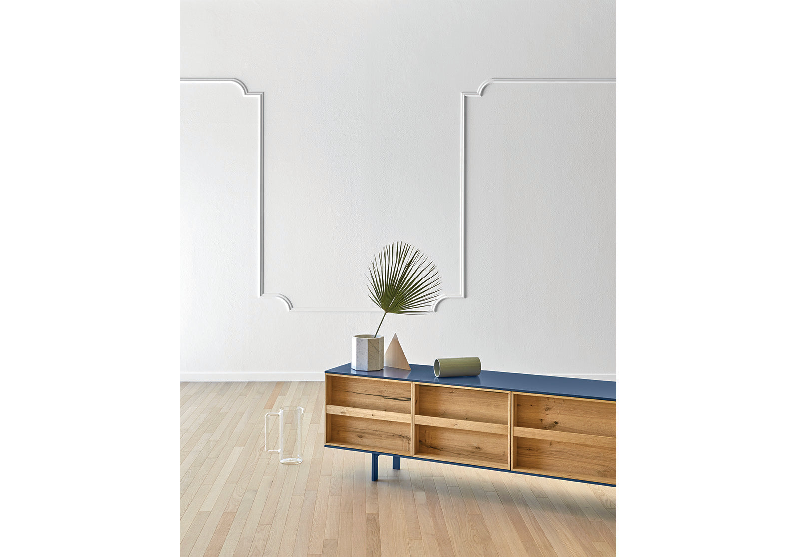 Ramblas Sideboard With Door Bookcase, Integrated Vase & Air Purifier