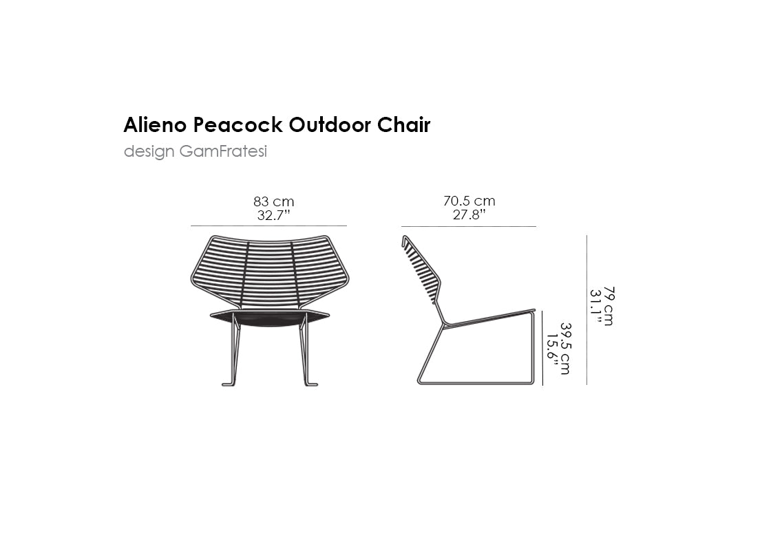 Alieno Peacock Outdoor Chair