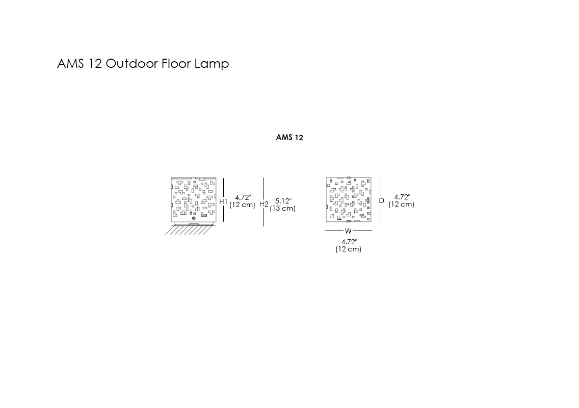 Ams 12 Outdoor Floor Lamp