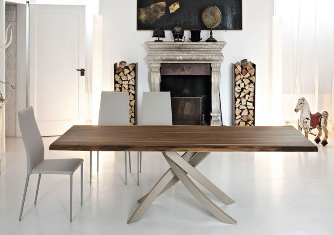 Artistico Solid Wood Dining Table (Quick Ship)