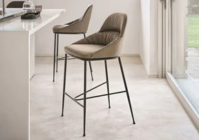 Queen Bar Stool Sand Eco Leather (Quick Ship)