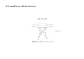 DNA Round Dining Table With Rotating Tray