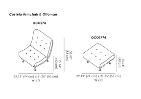 Costela Armchair & Ottoman