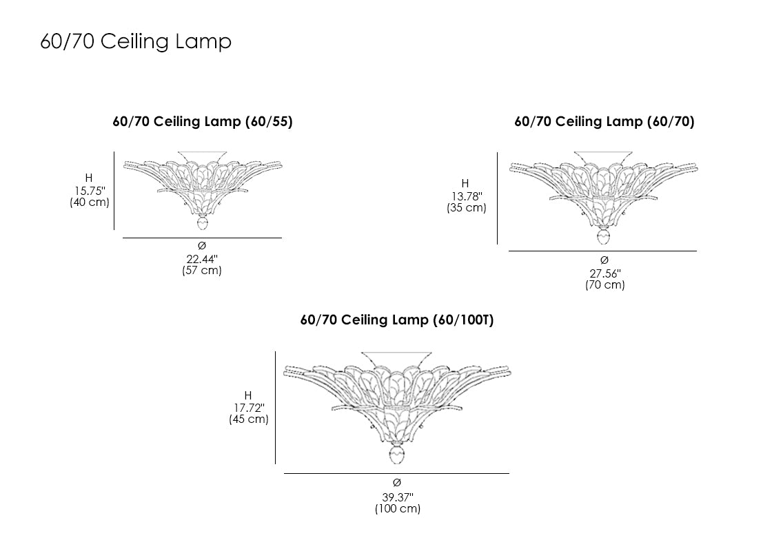 60/70 Ceiling Lamp
