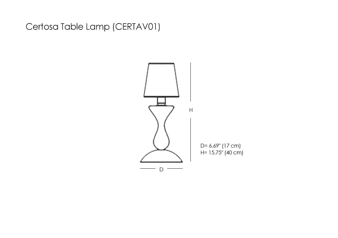 Certosa Table Lamp