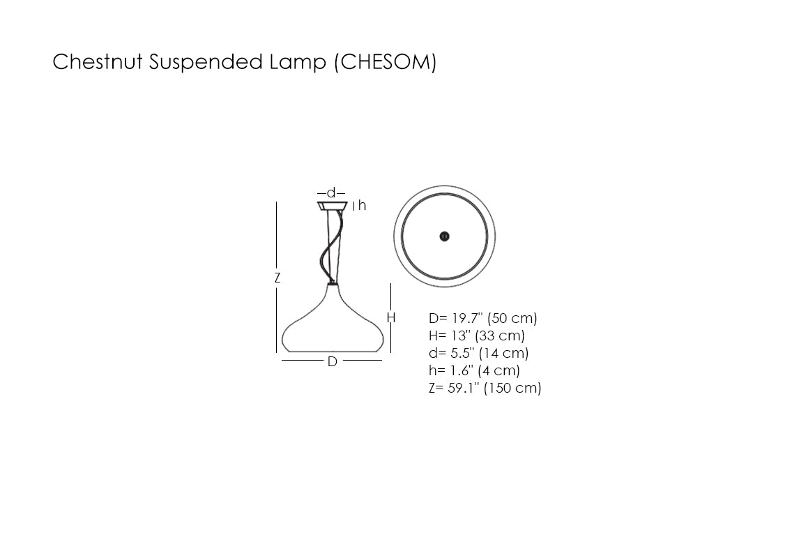 Chestnut Suspended Lamp