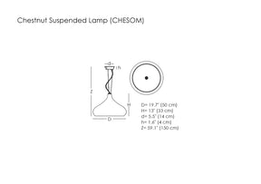 Chestnut Suspended Lamp