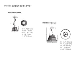 Profiles Suspended Lamp