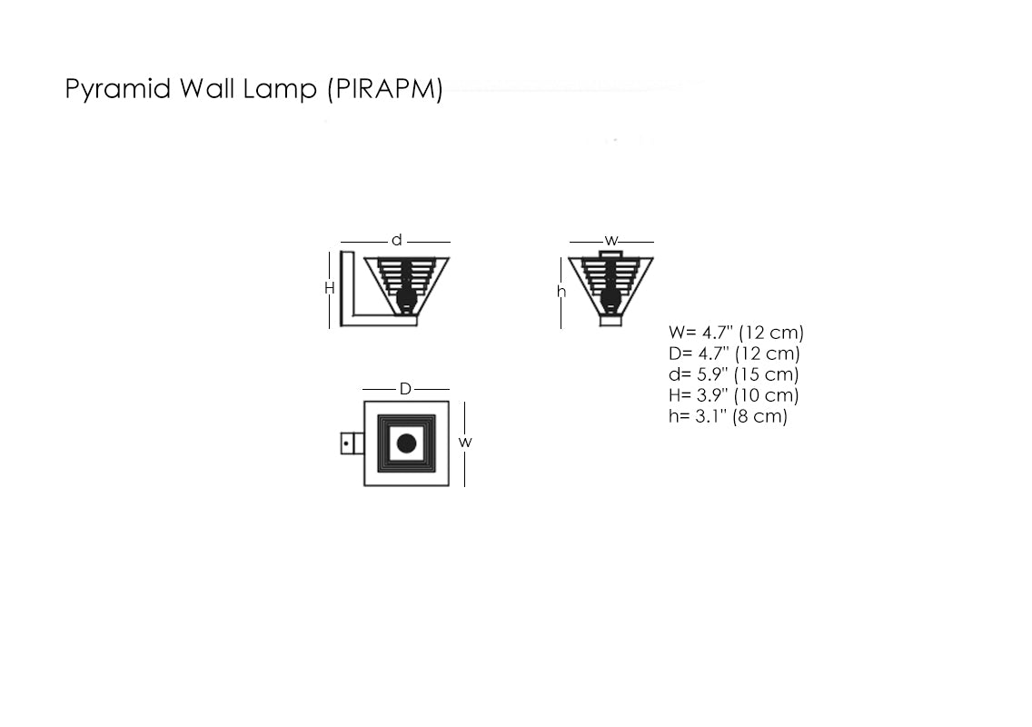 Pyramid Wall Lamp
