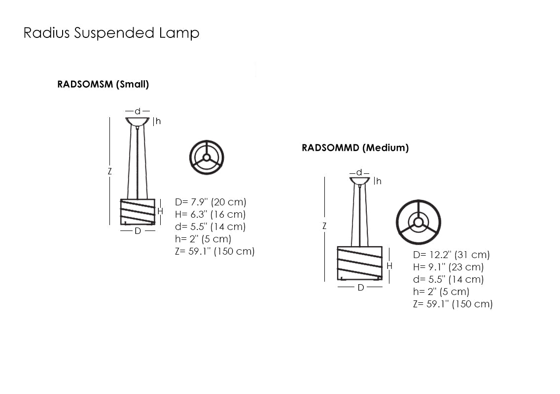 Radius Suspended Lamp