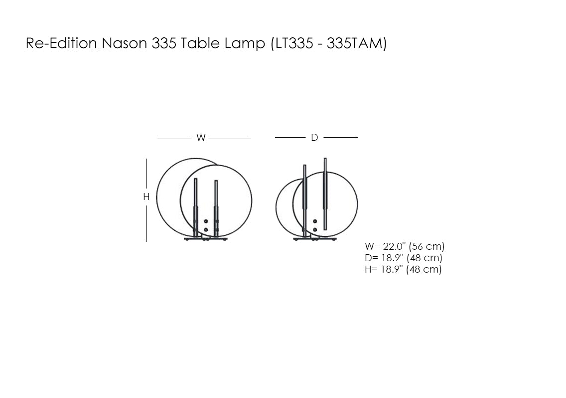 Re-Edition Nason 335 Table Lamp