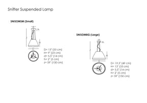 Snifter Suspended Lamp