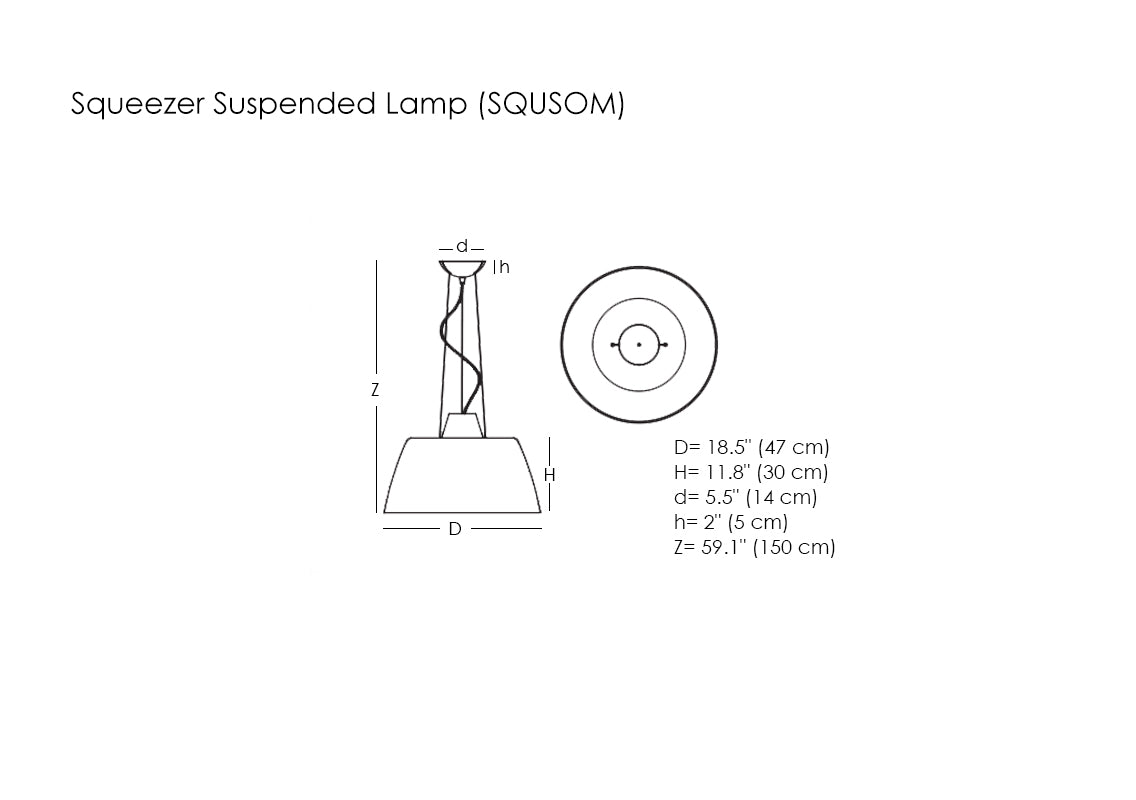 Squeezer Suspended Lamp