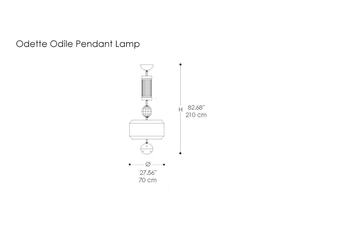 Odette Odile Pendant Lamp Comp. L