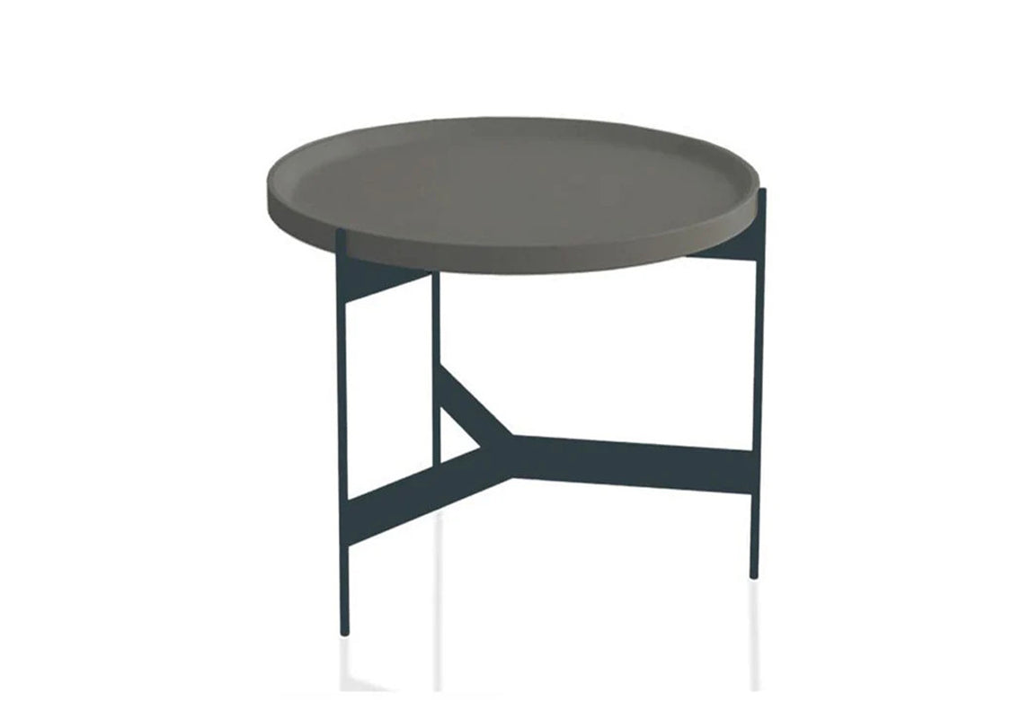 Abaco Coffee & Side Table with Medium Gray Top (Quick Ship)