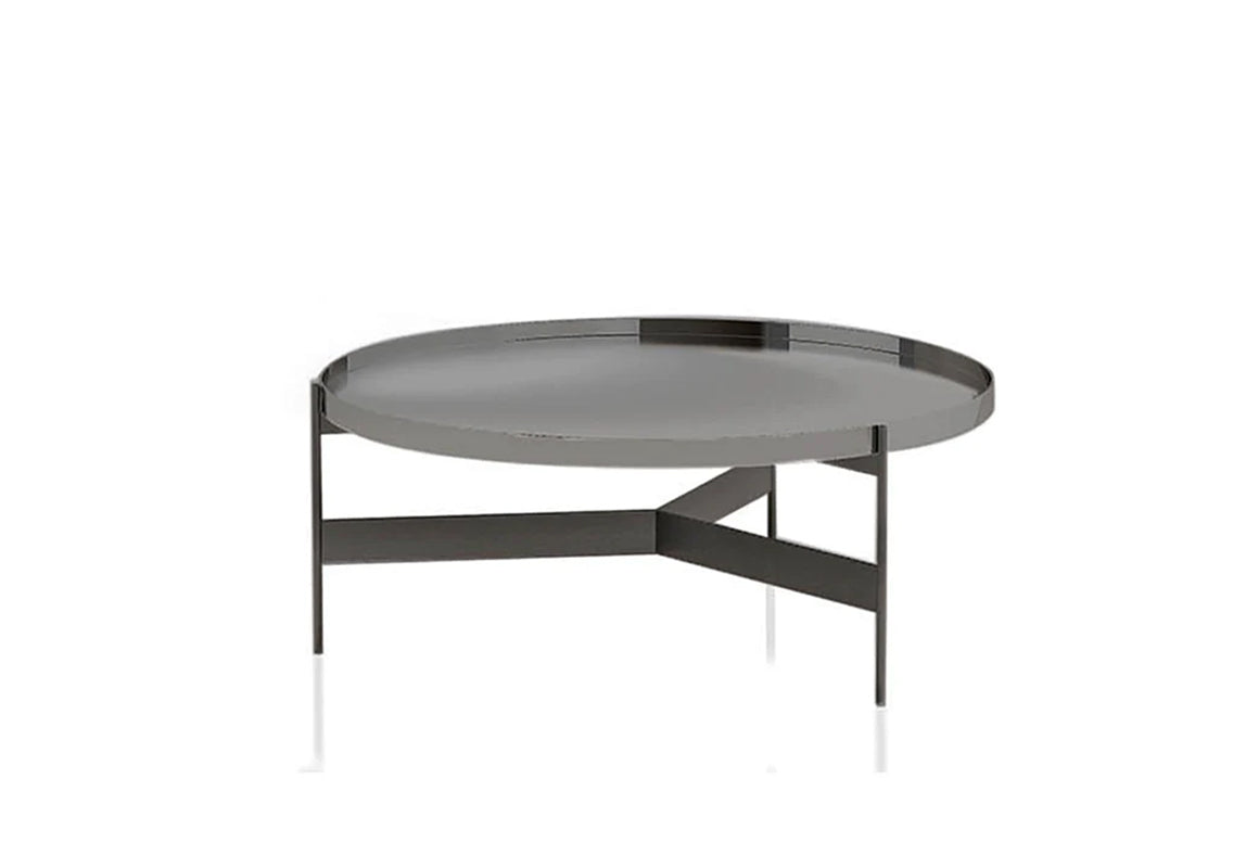 Abaco Coffee & Side Table In High Glossy Titanio (Quick Ship)