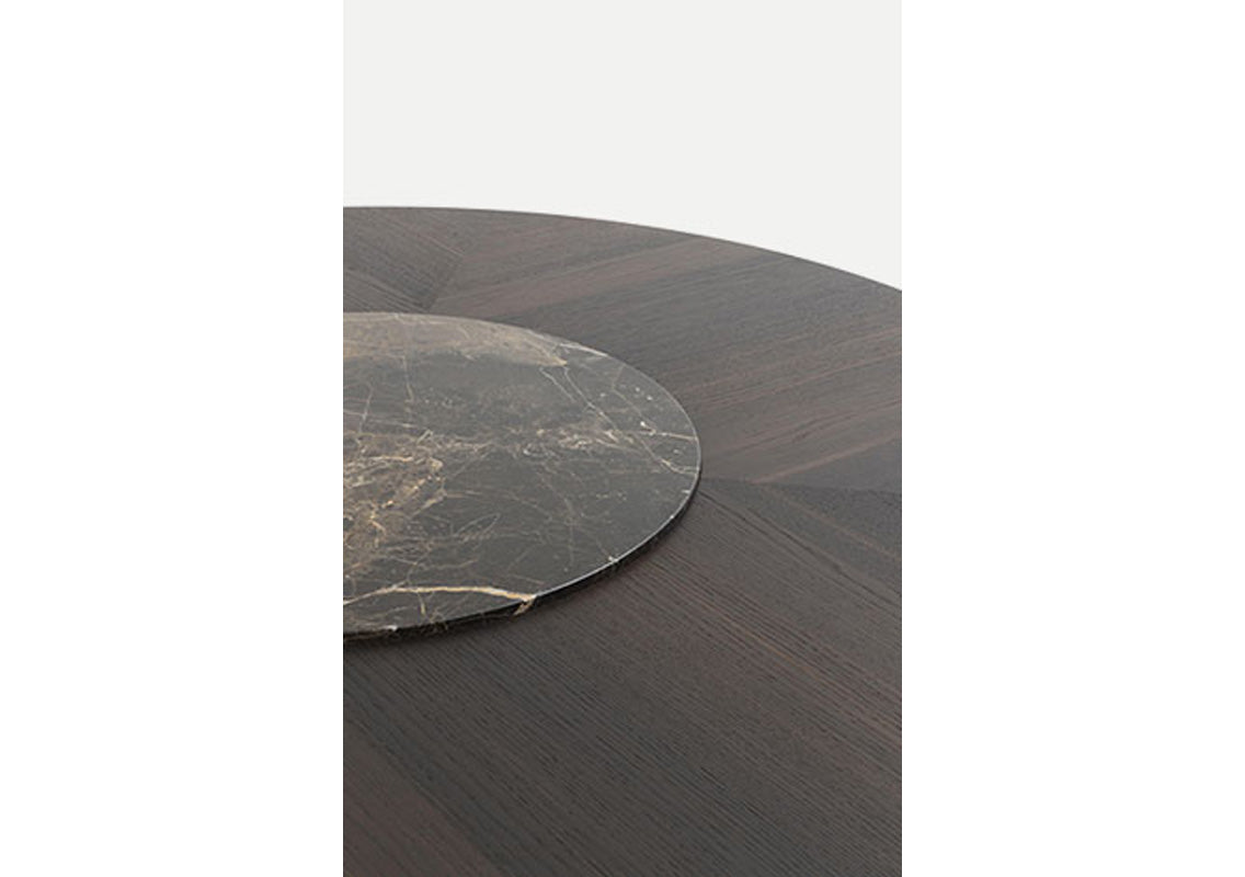 Ettore Round Dining Table With Lazy Susan