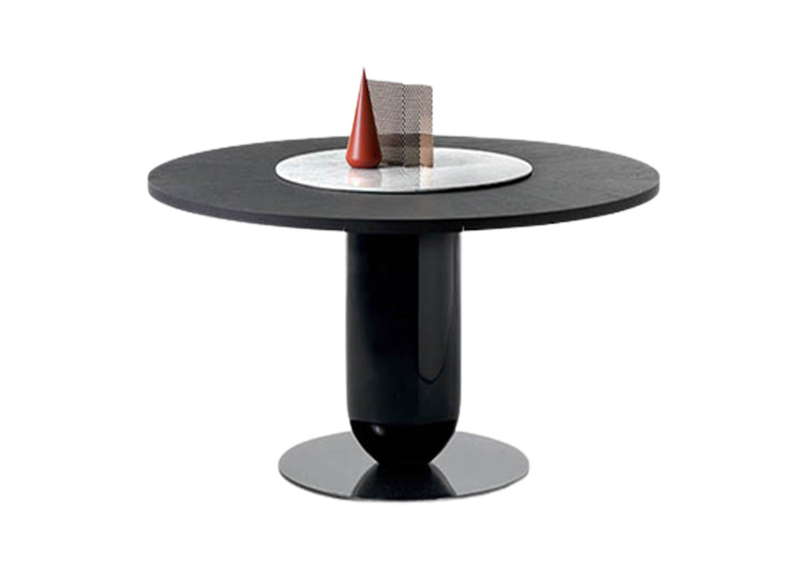 Ettore Round Dining Table With Lazy Susan