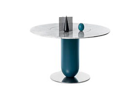 Ettore Round Dining Table With Lazy Susan