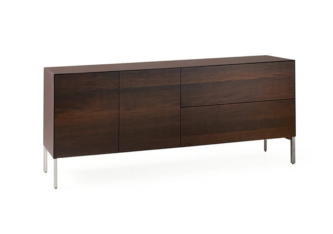 Norma Sideboard with Moro Hard Leather Top & Sides (Quick Ship)