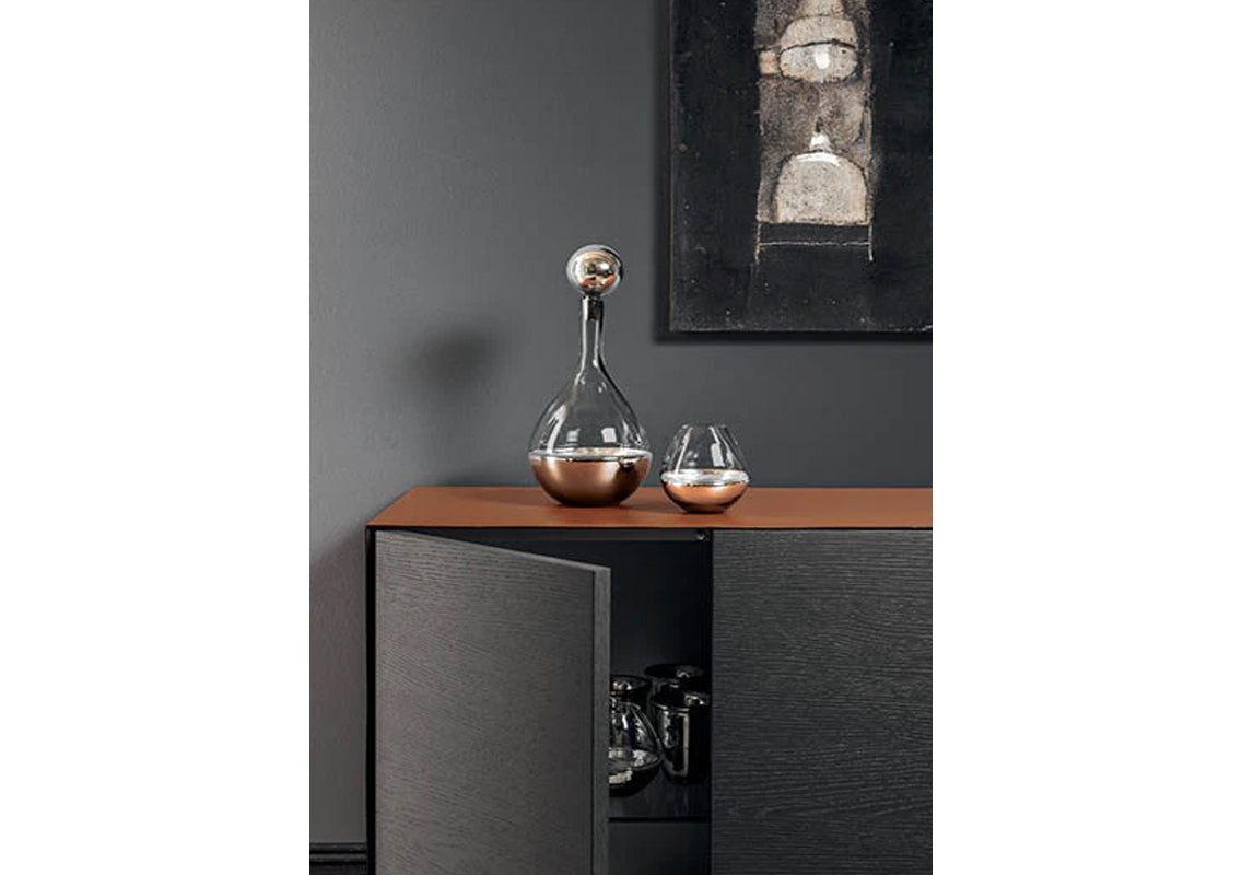 Norma Sideboard In Canaletto Top & Sides (Quick Ship)