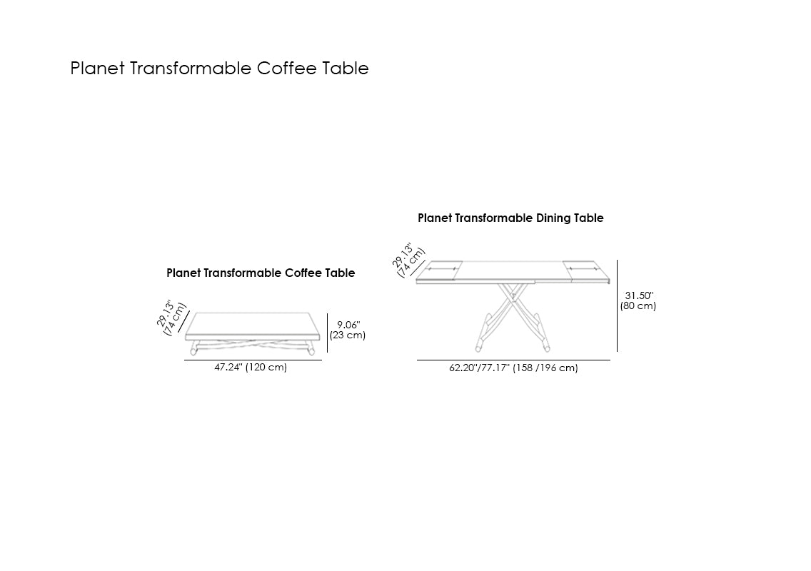 Planet Transformable Coffee Table