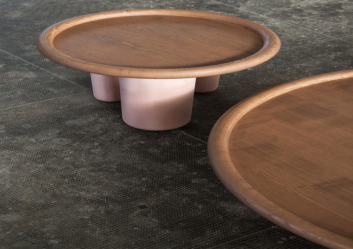 Pluto Round Solid Wood Coffee Table