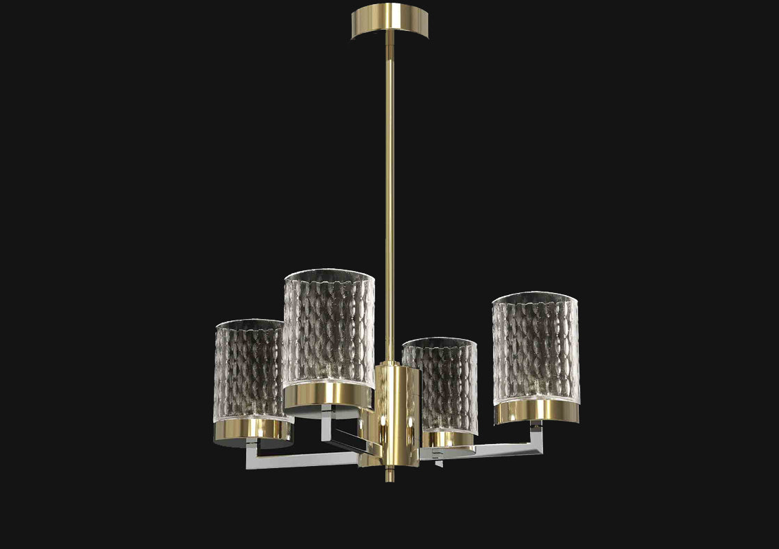 Quarzo Chandelier 4 Lights