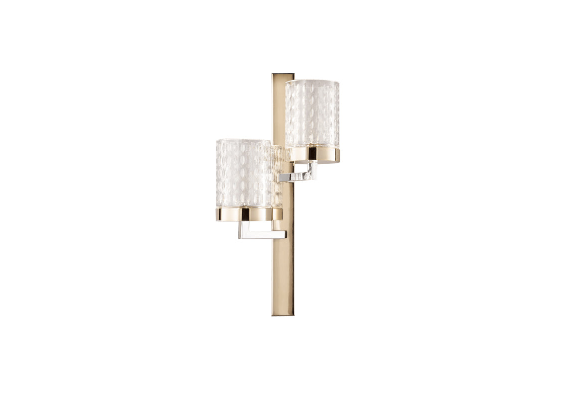 Quarzo Double Arm Wall Lamp