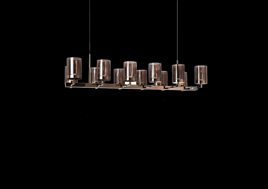 Quarzo Dove Linear Chandelier