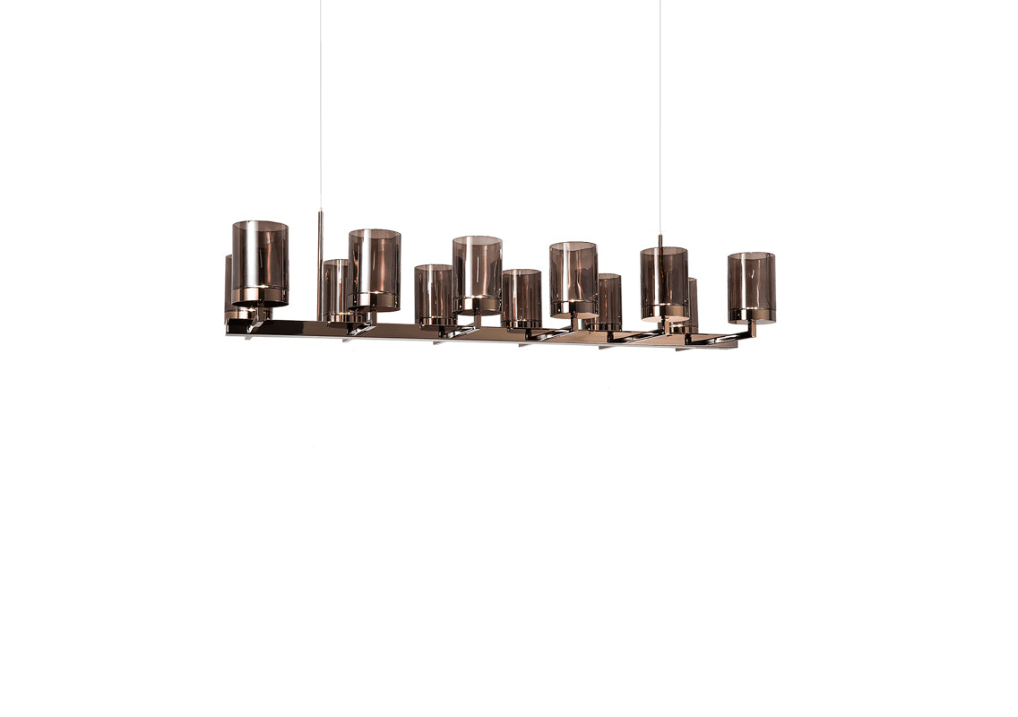 Quarzo Dove Linear Chandelier