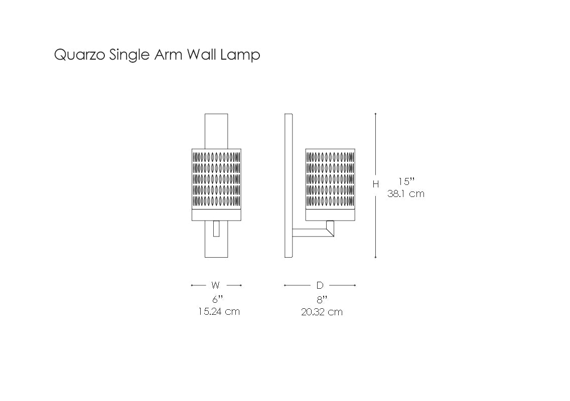 Quarzo Single Arm Wall Lamp