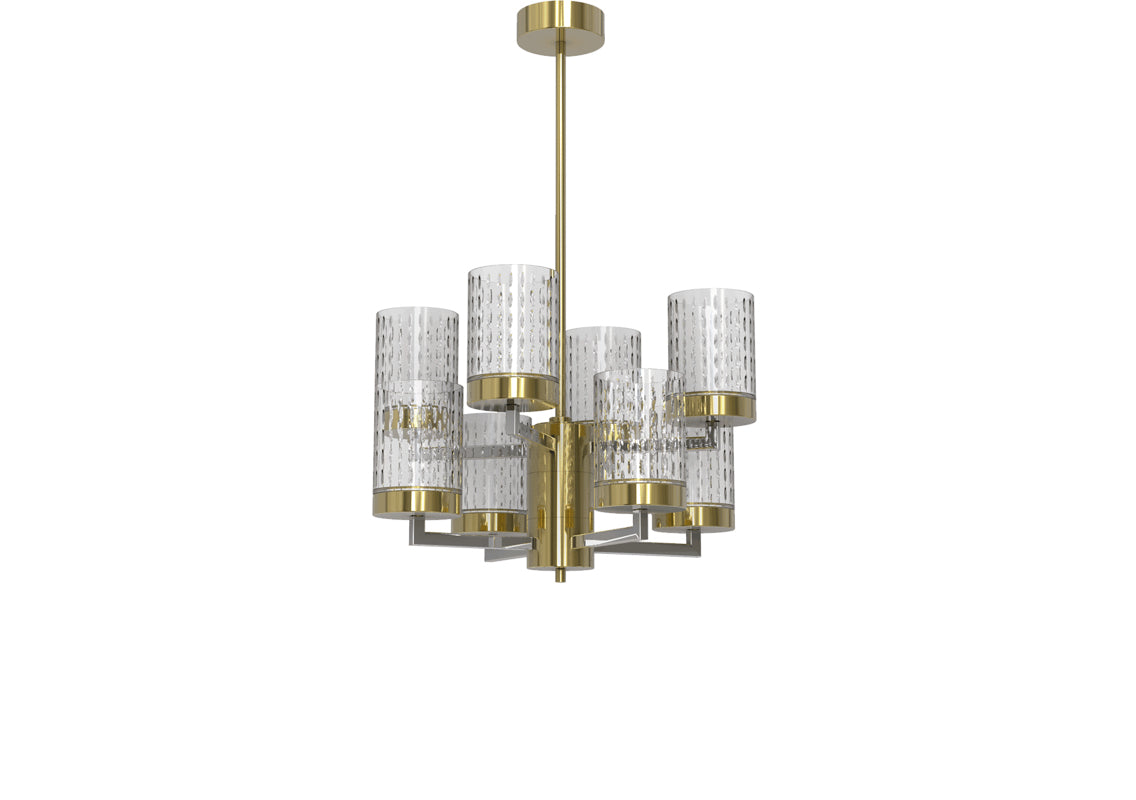 Quarzo Chandelier 4+4 Lights