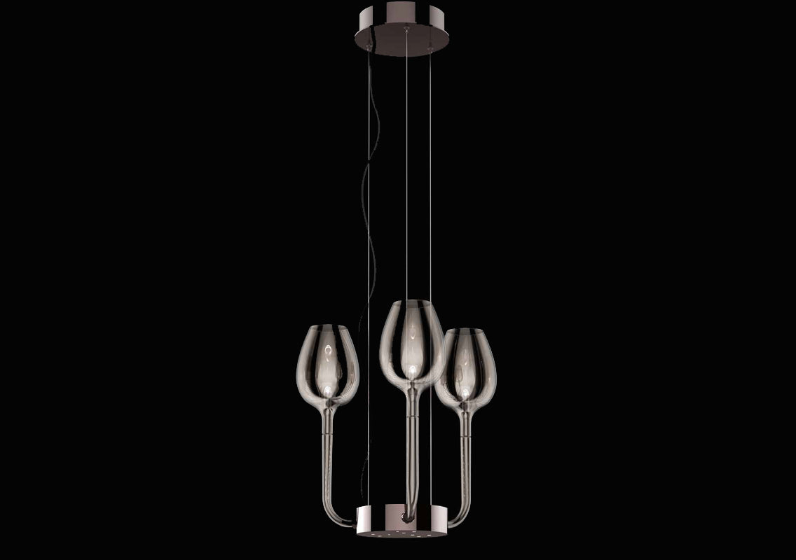Rose 3-Light Pendant Lamp