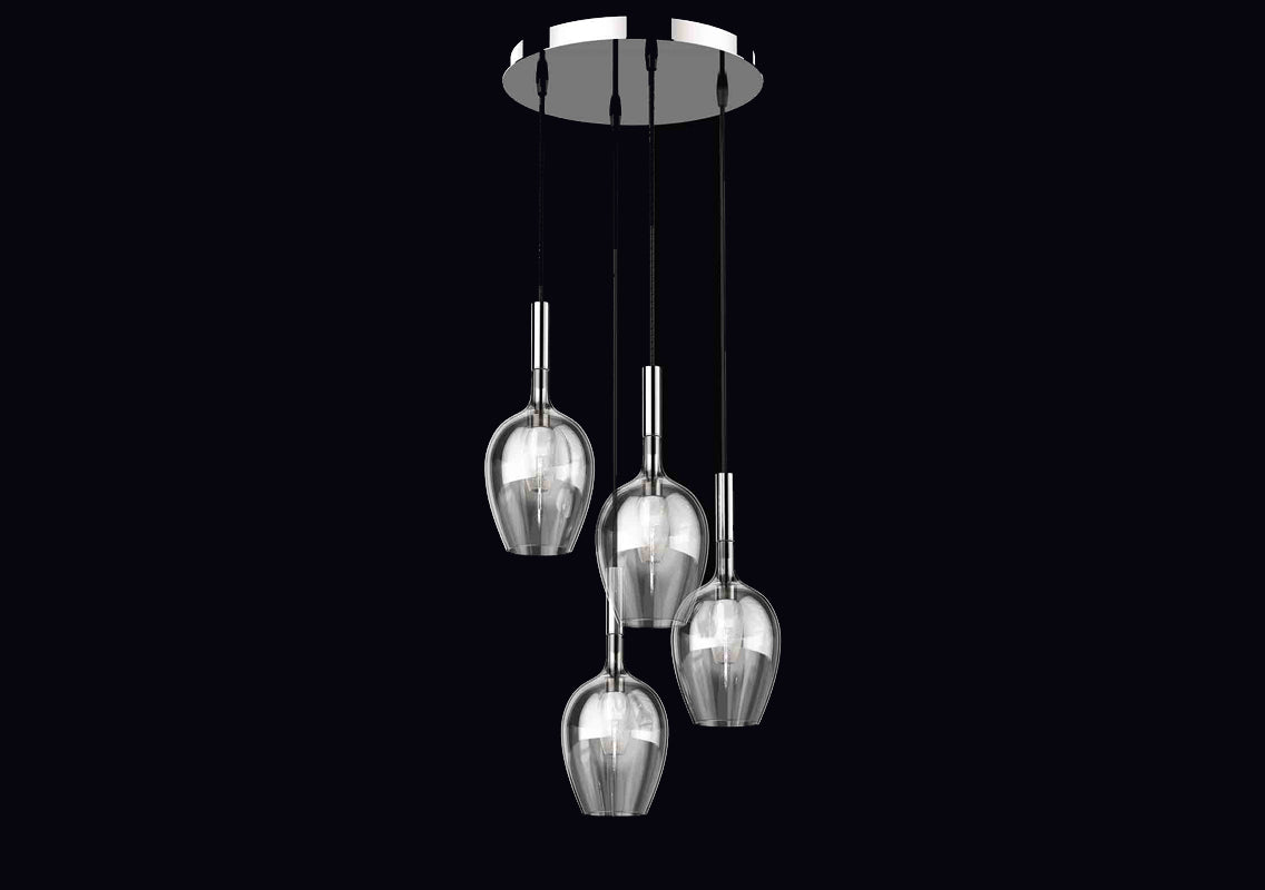 Rose 4-Light Linear Chandelier