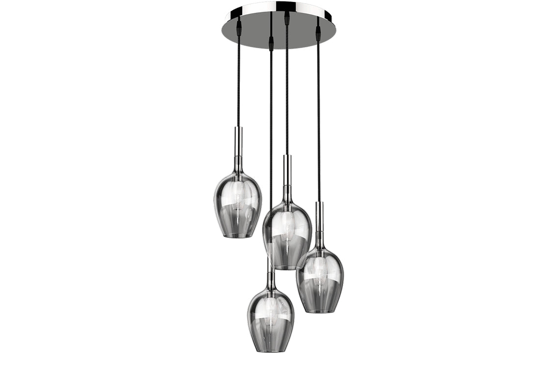 Rose 4-Light Linear Chandelier