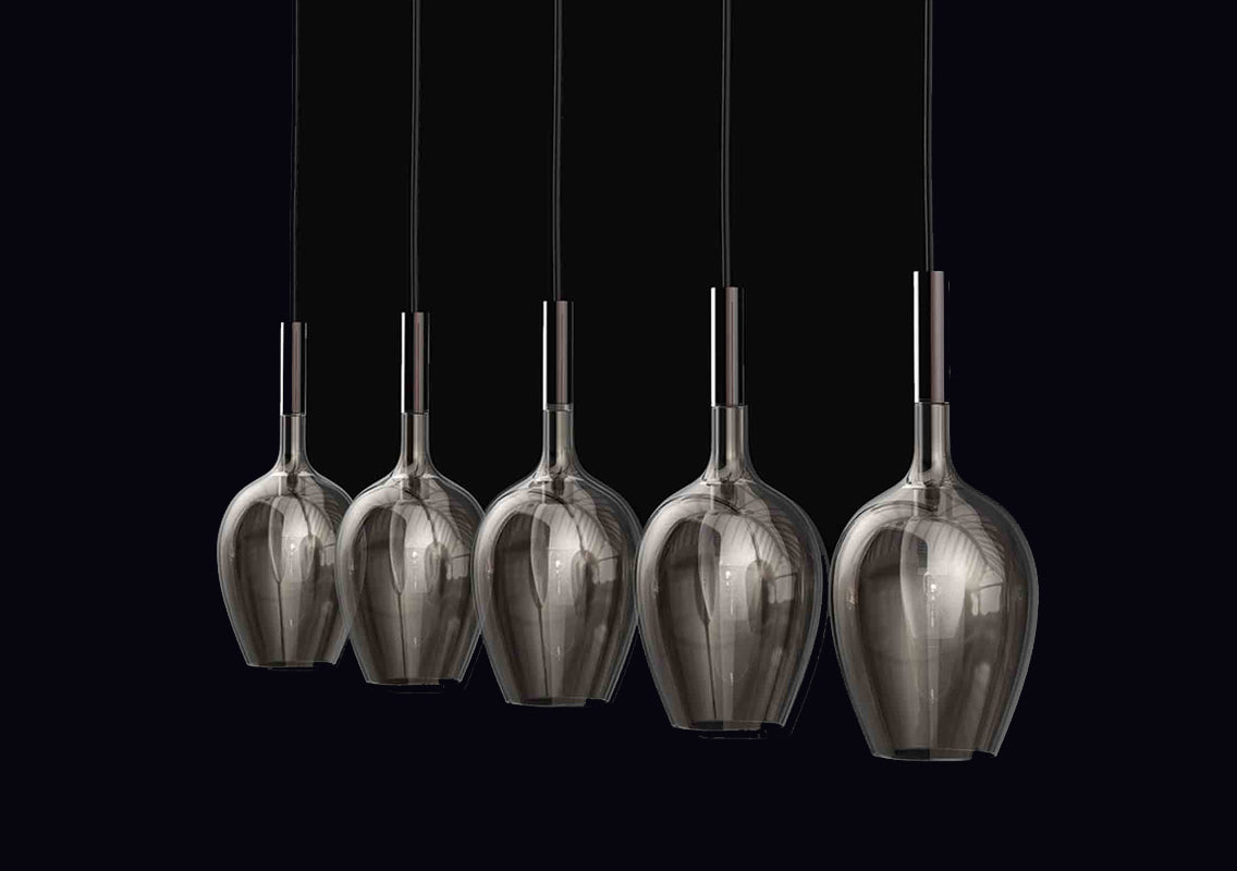 Rose Linear Multi Light Pendant Lamp