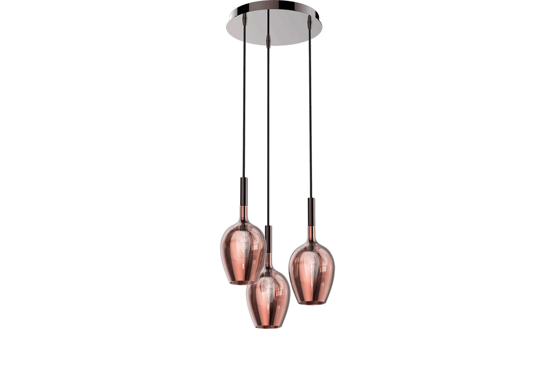 Rose 3-Light Chandelier