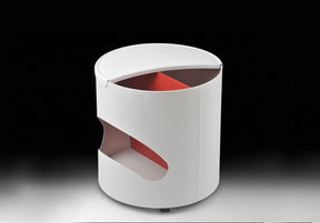 Robo 50/70 Cylindrical Side Table / Storage Container On Wheels