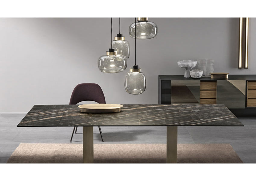 T-AB Extending Ceramic Top Dining Table