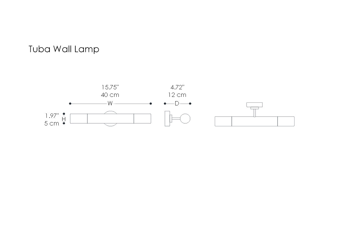 Tuba Wall Lamp