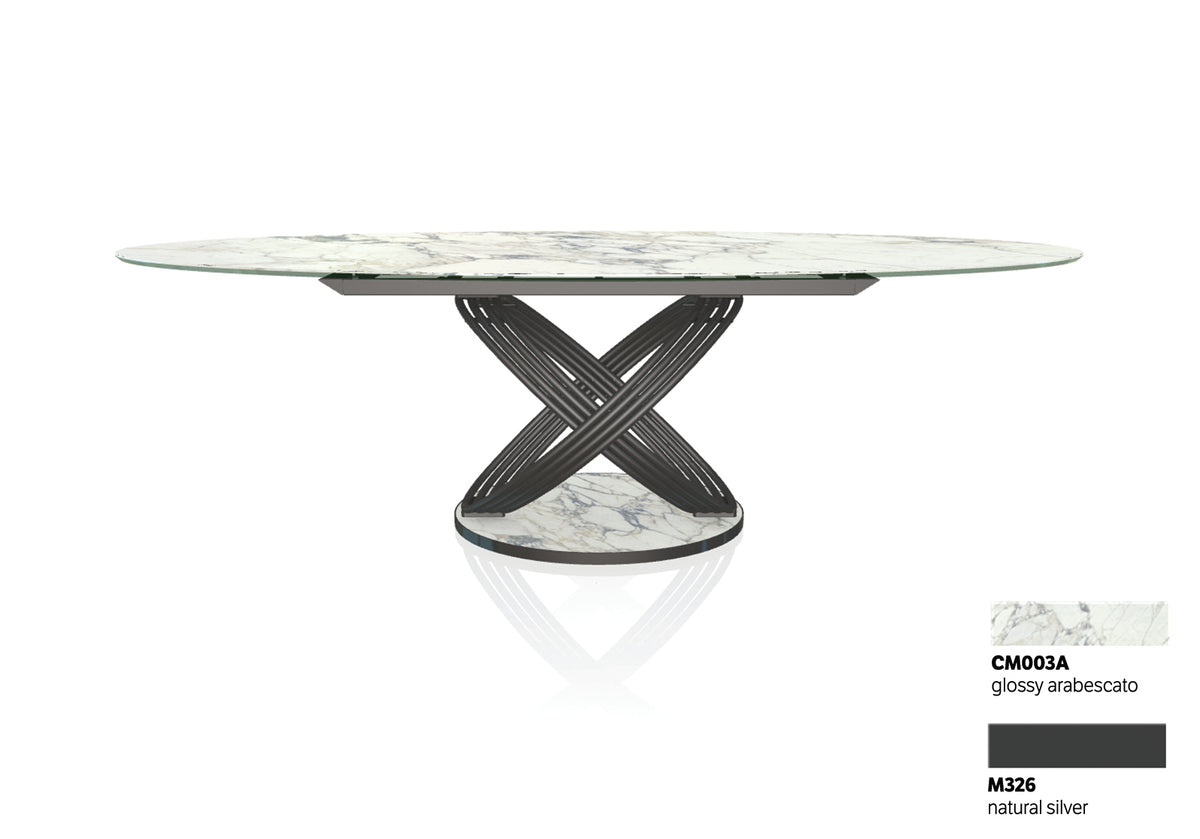 Fusion Fixed Oval Dining Table (Quick Ship) - discontinued