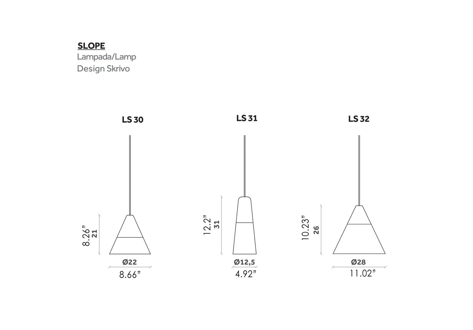 Slope Suspended Lamp