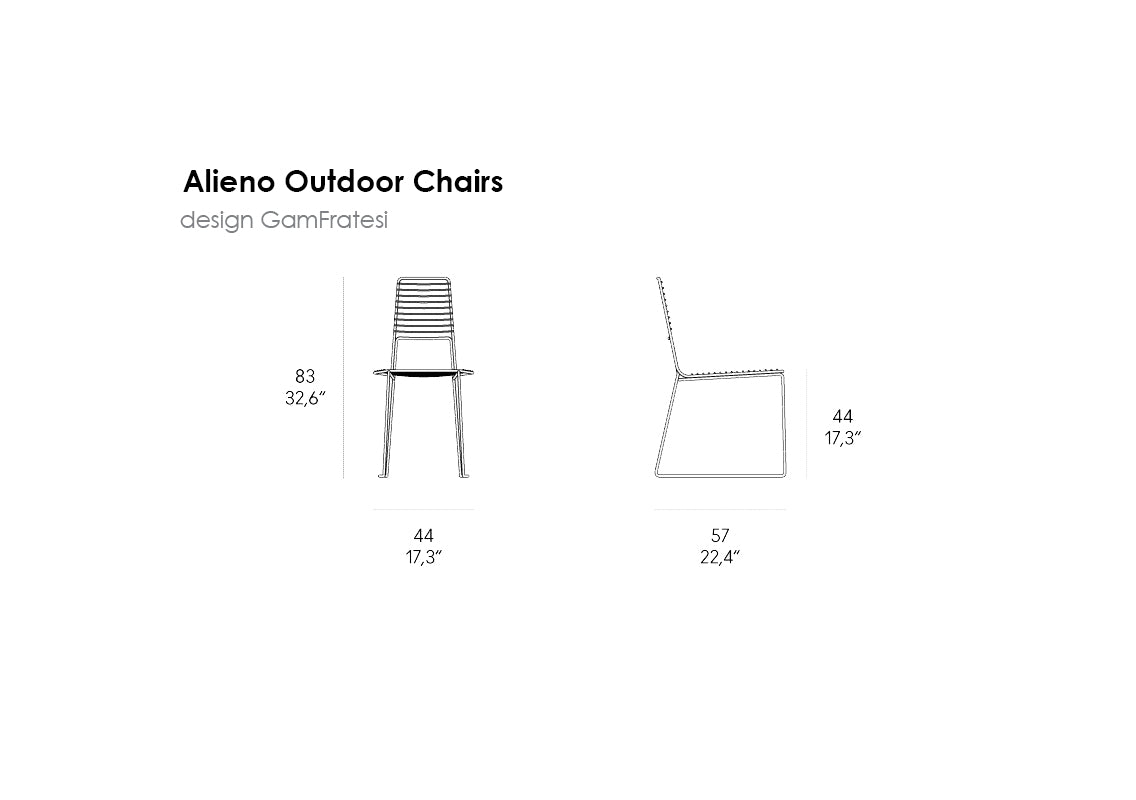 Alieno Outdoor Chair (Sold In Pairs)