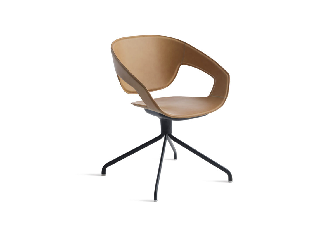 Vad Polypropylene Swivel Tanned Chair