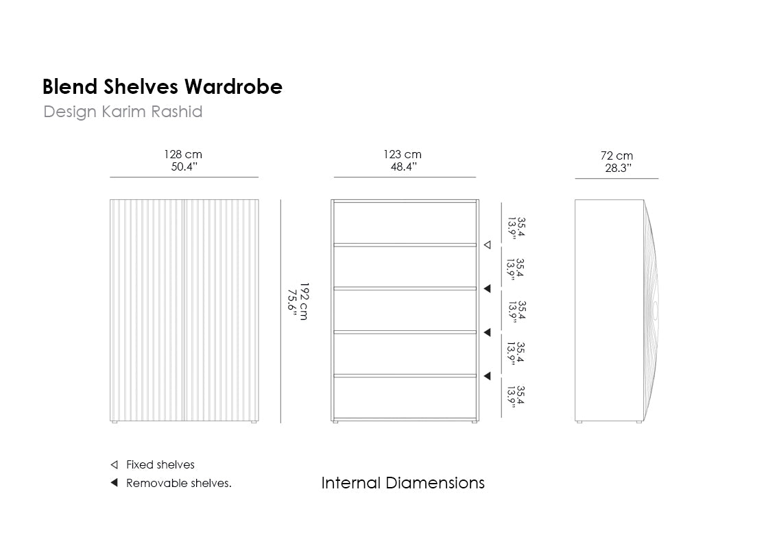 Blend Shelves Wardrobe