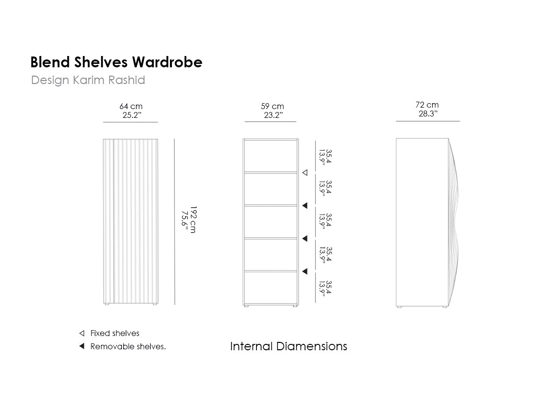 Blend Shelves Wardrobe