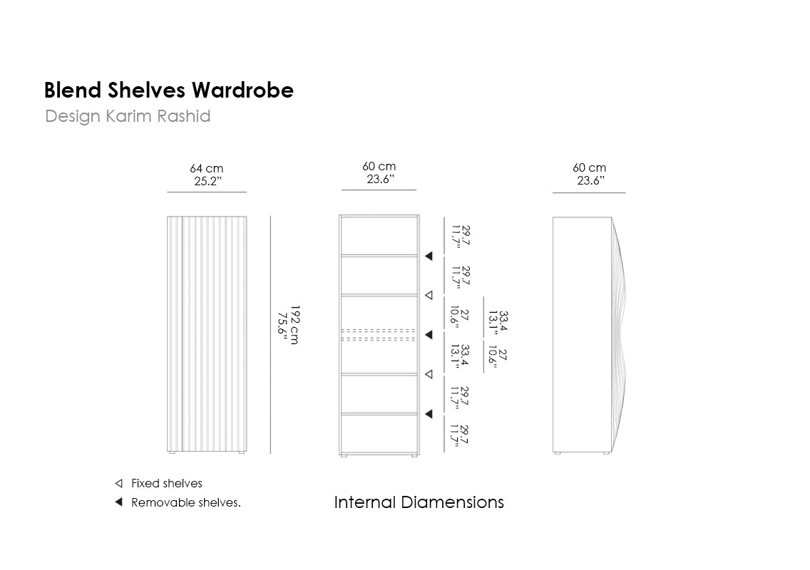 Blend Shelves Wardrobe