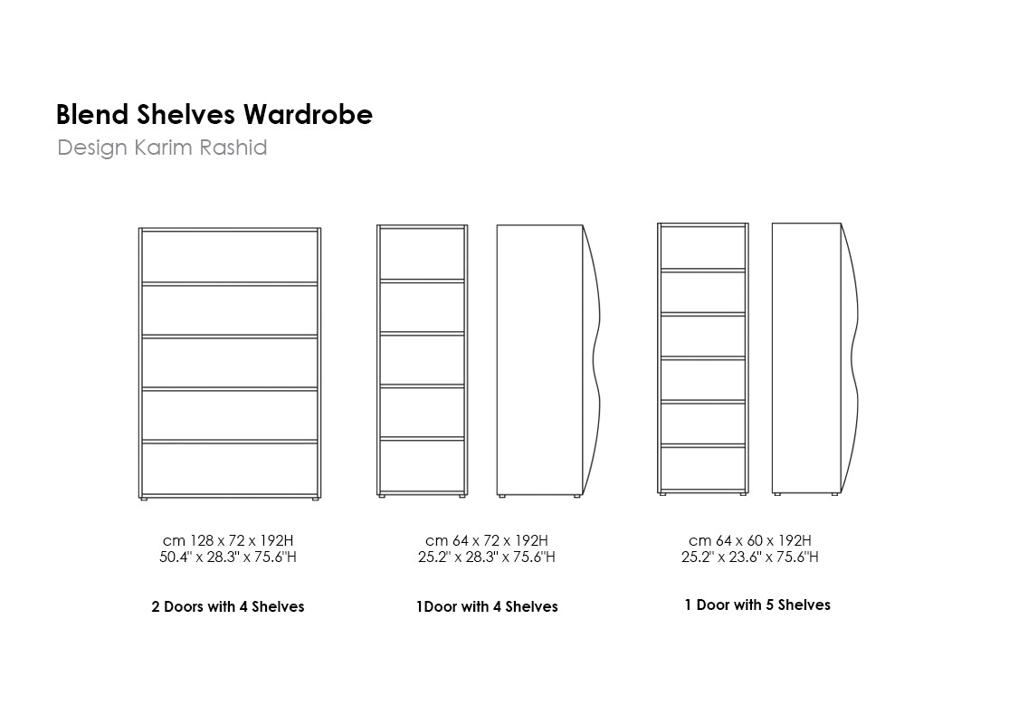 Blend Shelves Wardrobe